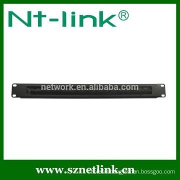 Hot sale Netlink 19inch 1u cable manager with brush